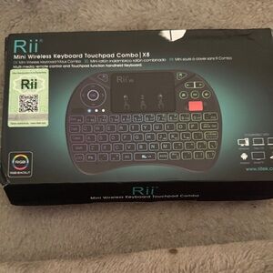 Mini Wireless Keyboard Touchpad Combo - Black